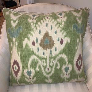 Two ikat pillow covers.